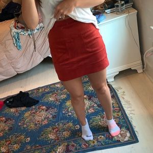 Bebe suede pencil skirt
